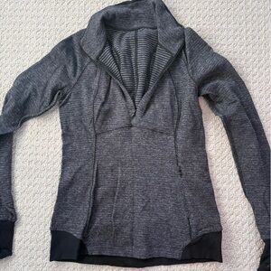 lululemon athletica Heathered Dark Gray Half-Zip Pullover
